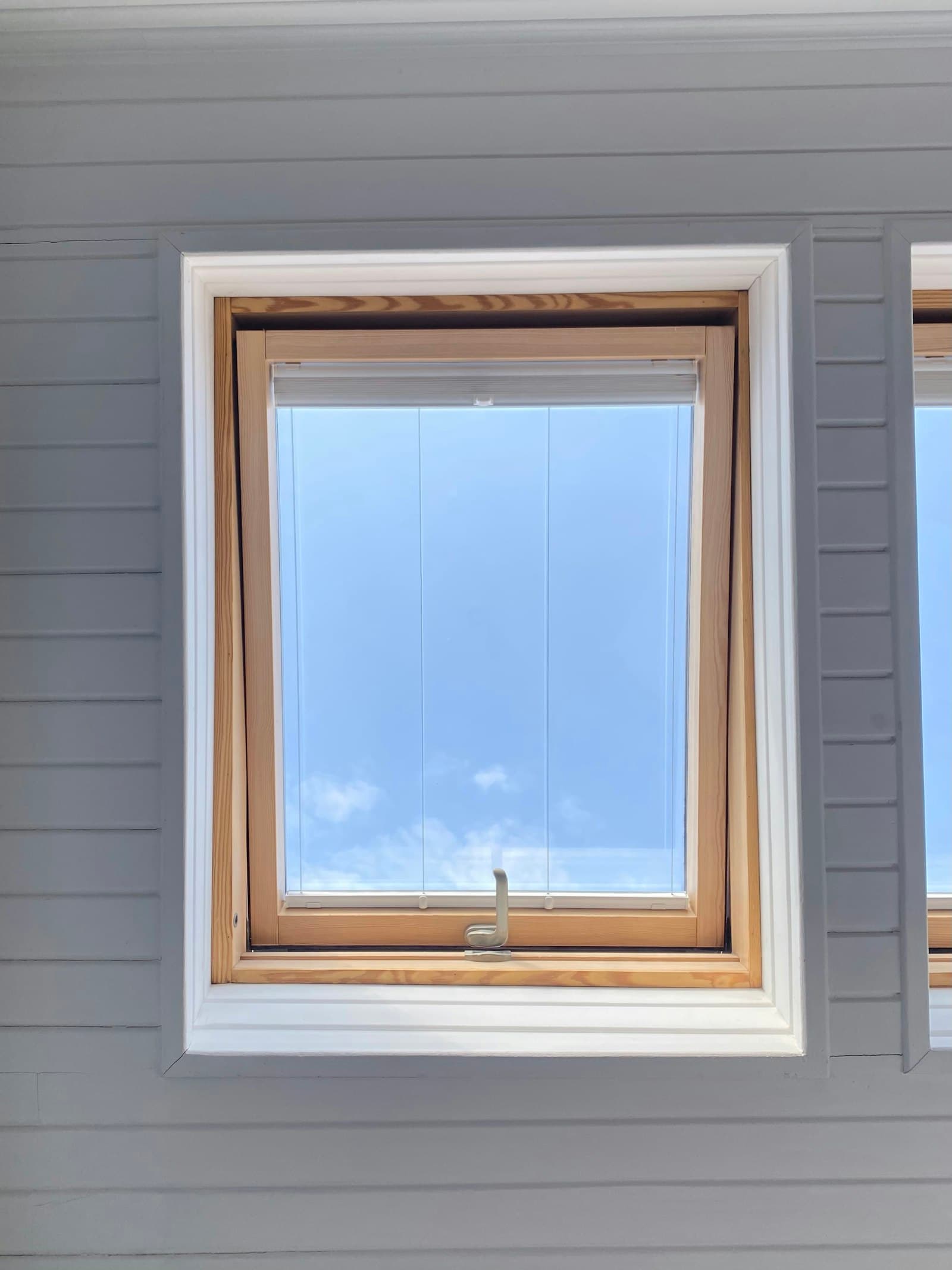 White replacement window with a clean modern frame